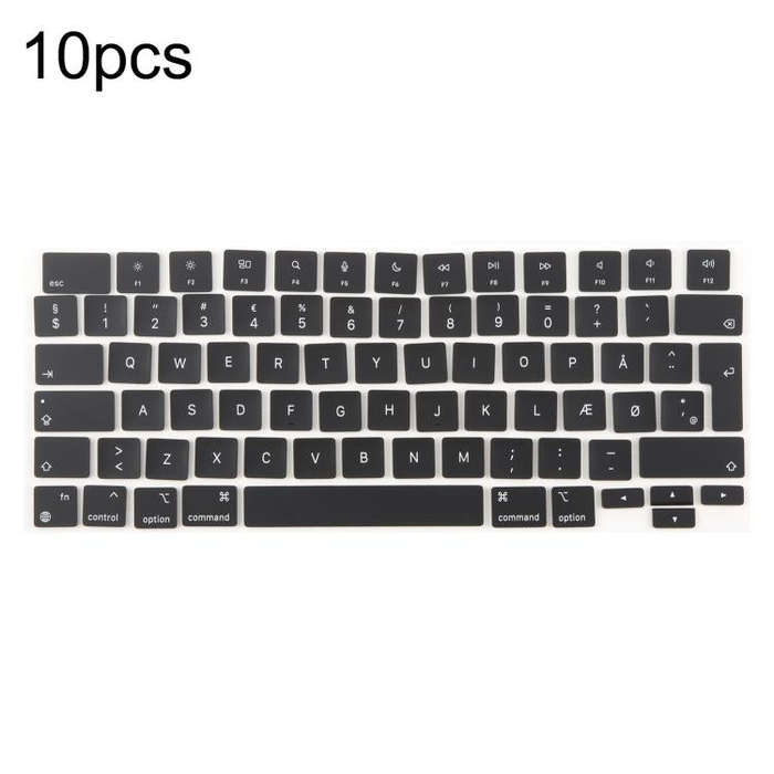 For MacBook A2442 A2485 A2779 A2780 A2991 A2992 A2918 10pcs UK Big Enter Version Keycaps, Languag...