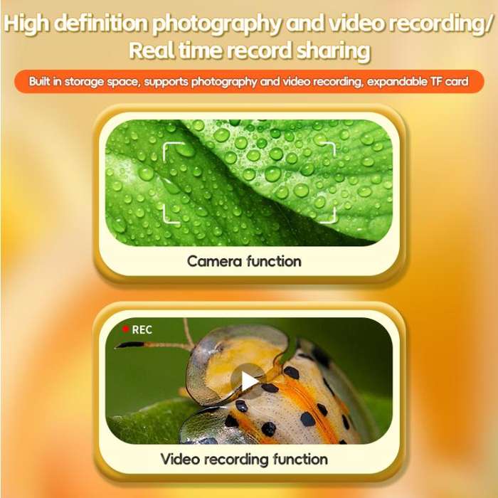 T57 2 inch IPS Screen Children Handheld Digital Microscope 500X Magnification