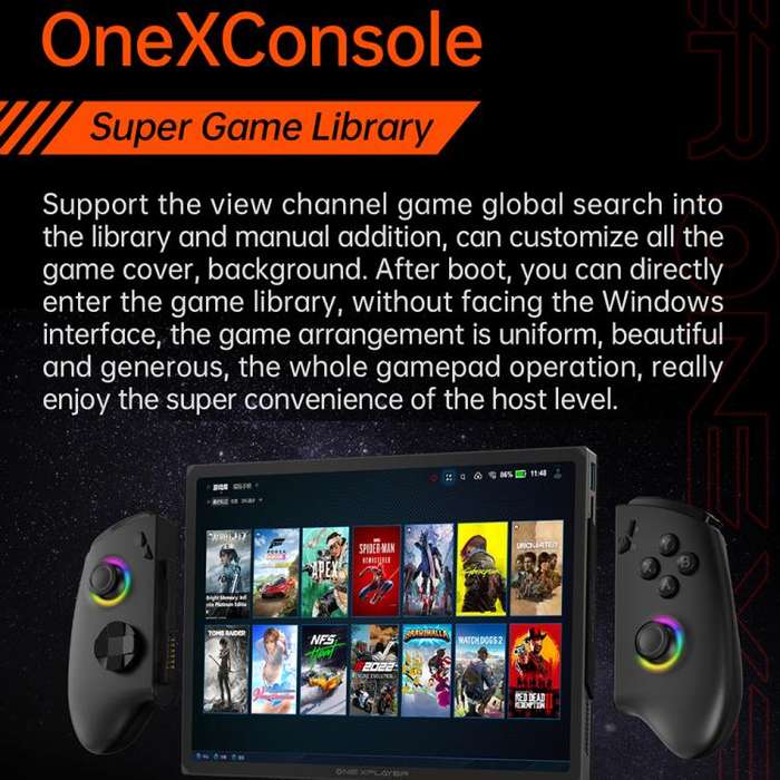 ONE-NETBOOK OneXPlayer X1 Pro 10.95 inch Handheld Game Console, 32GB+2TB, Windows 11 AMD Ryzen AI...