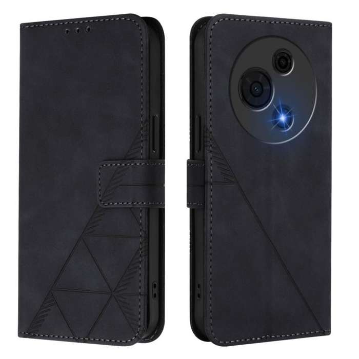 For TCL 60 NxtPaper Crossbody 3D Embossed Flip Leather Phone Case(Black)