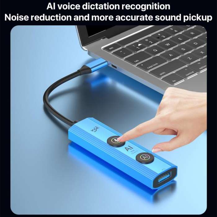 YCE V295 5 in 1 USB-C / Type-C HUB Adapter AI Docking Station(Blue)