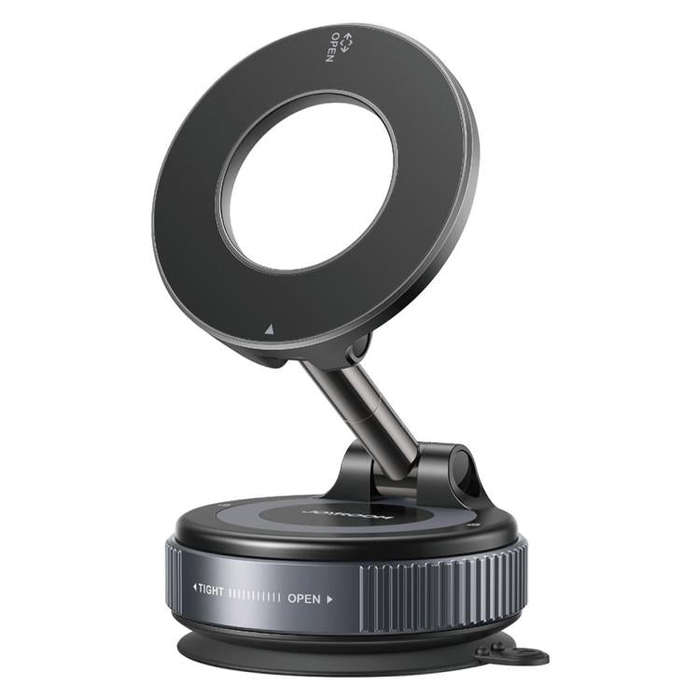 JOYROOM JR-ZS501 Mechanical Suction Cup MagSafe Magnetic Car Phone Holder(Black)