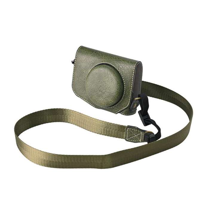 For Canon G7 X Mark III / G7X3 Retro Litchi Texture Leather Full Body Camera Case Bag with Strap(...