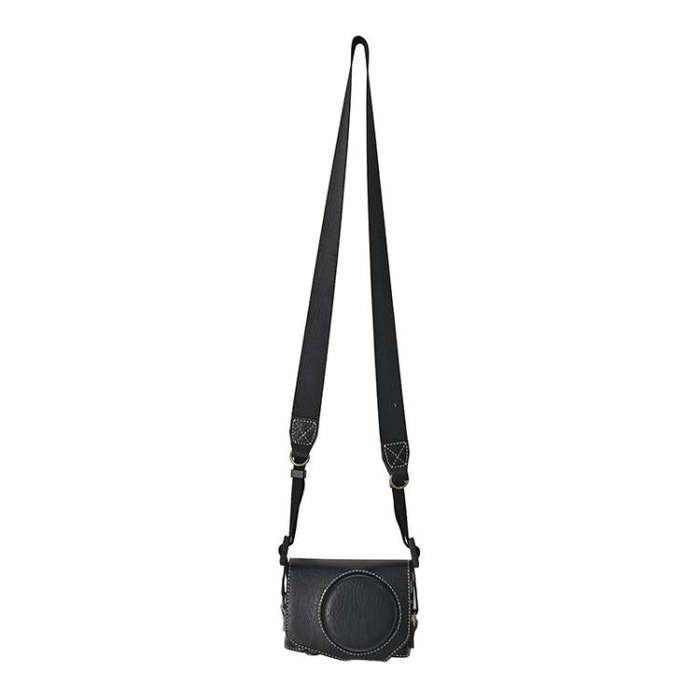 For Canon G7 X Mark III / G7X3 Retro Litchi Texture Leather Full Body Camera Case Bag with Strap(...