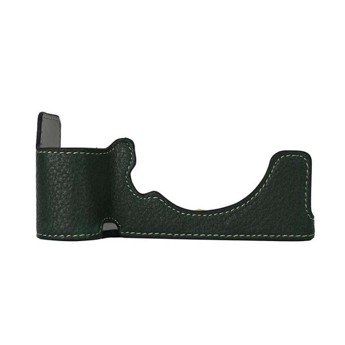 For Sony ILCE-7CM2 / Alpha 7C II Litchi Texture PU Leather Camera Half Case Base(Green)