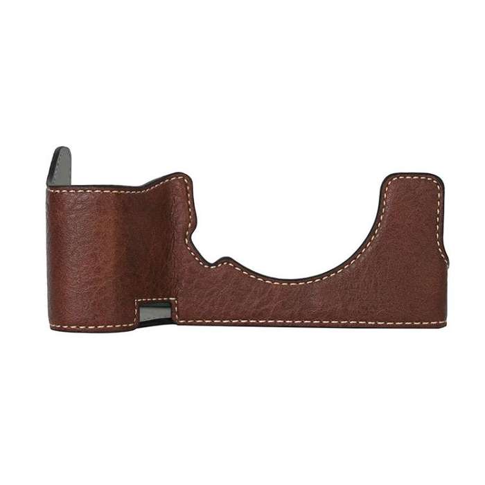 For Sony ILCE7RM5 / A7R5 Litchi Texture PU Leather Camera Half Case Base(Coffee)