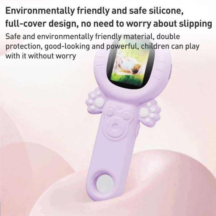Z800 500X 2.0 inch IPS Screen Portable Handheld Dual Lens Electron Microscope(Pink)