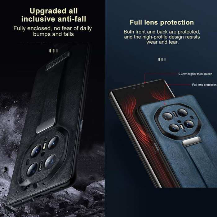 For Huawei Mate 60 RS Ultimate SULADA PC Hybrid Leather Texture Skin Feel Precise Hole Phone Case...