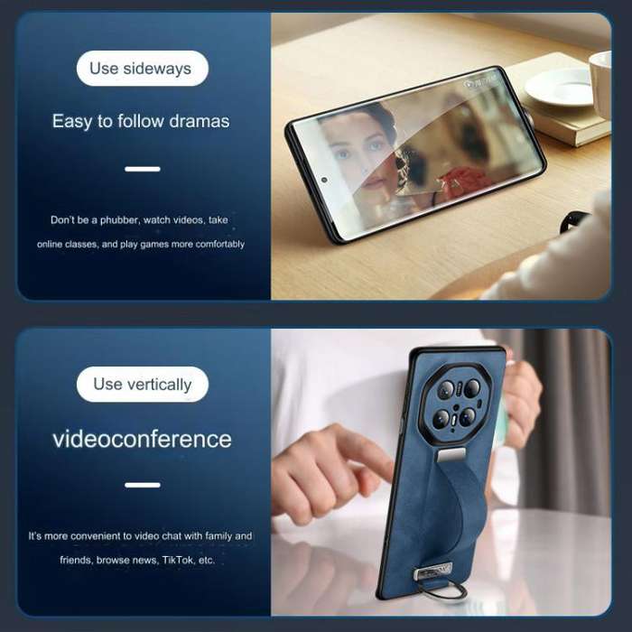 For Huawei Mate 60 RS Ultimate SULADA PC Hybrid Leather Texture Skin Feel Precise Hole Phone Case...
