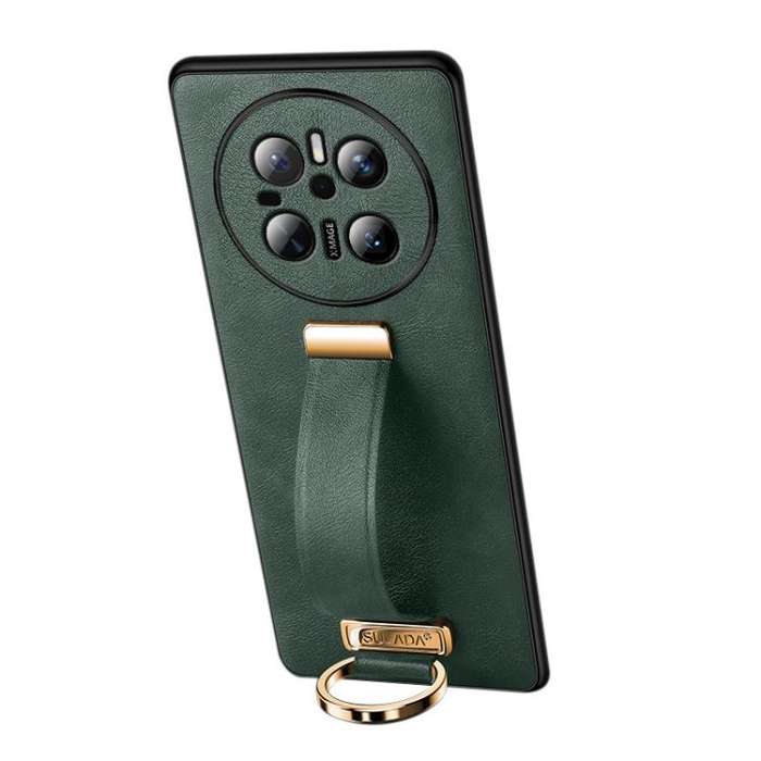 For Huawei Mate 70 SULADA PC Hybrid Leather Texture Skin Feel Precise Hole Phone Case(Green)