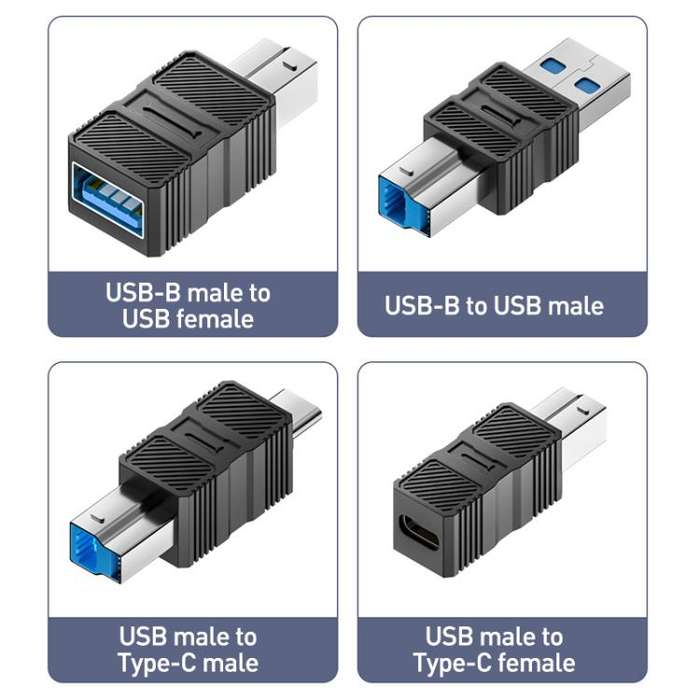 USB-B 3.0 Printer / Mobile Hard Drive / Computer Adapter, Model:USB-B Male to USB Male