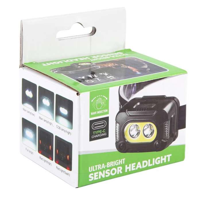 YY09 Outdoor Work Super Bright Sensor Headlight(Black)