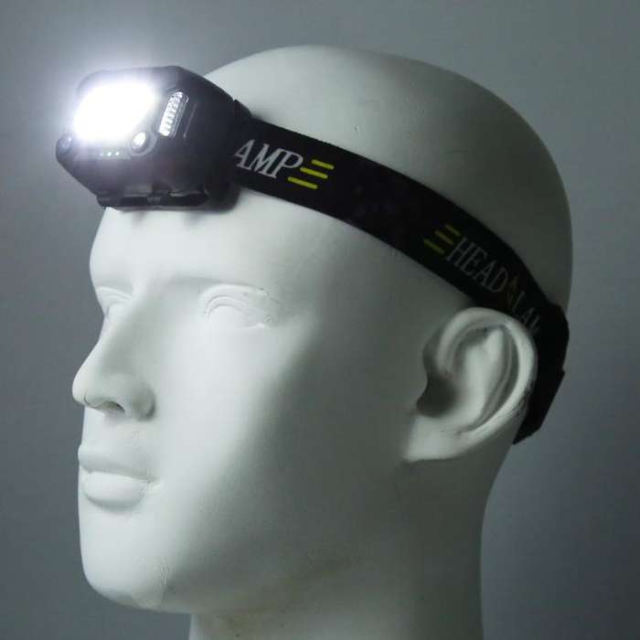 YY09 Outdoor Work Super Bright Sensor Headlight(Black)