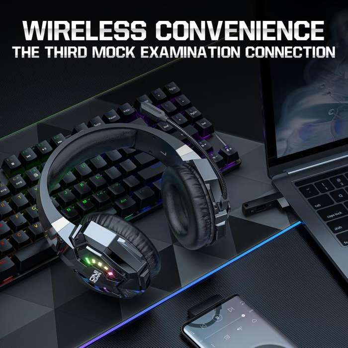 ONIKUMA B15 Tri-mode Bluetooth, 2.4G, Wired E-sports Game Headset(Black)