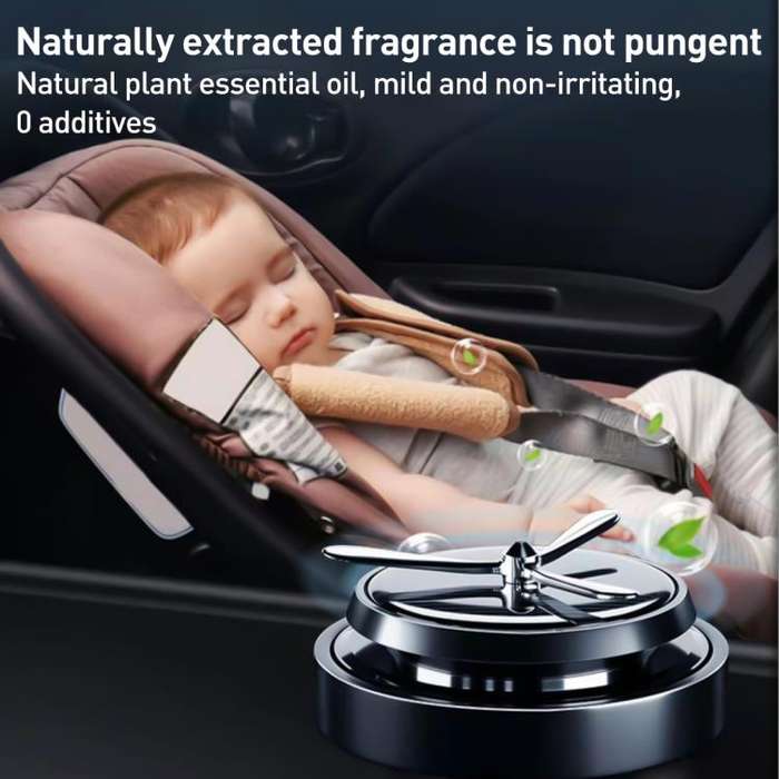 Car Solar Rotating Aromatherapy Base(Black)