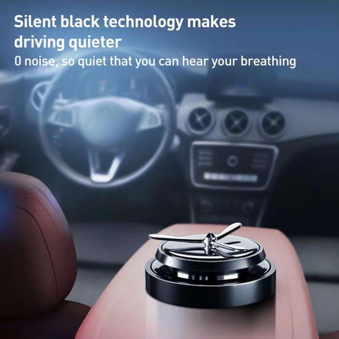 Car Solar Rotating Aromatherapy Base(Black)
