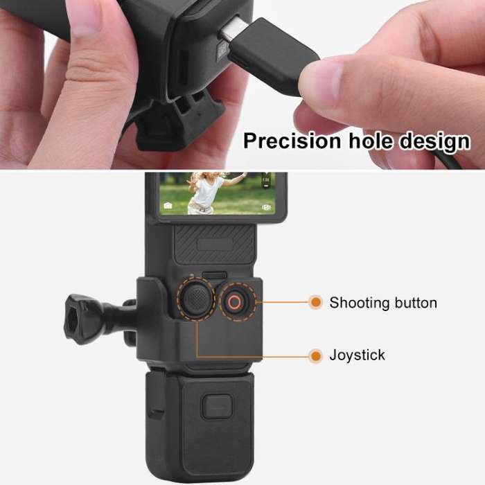 For DJI OSMO Pocket 3 BRDRC Protection Frame Adapter Base, Type:Frame + Chest Strap