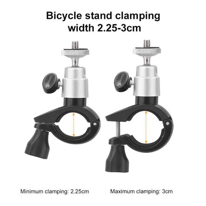 For DJI RC / RC 2 BRDRC Drone Remote Control Adapter Base Bicycle Holder(Black Silver)