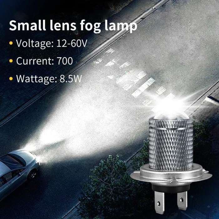 9005 Pair 8.5W 12-60V Car Lens Fog Light Bulb(White Light)