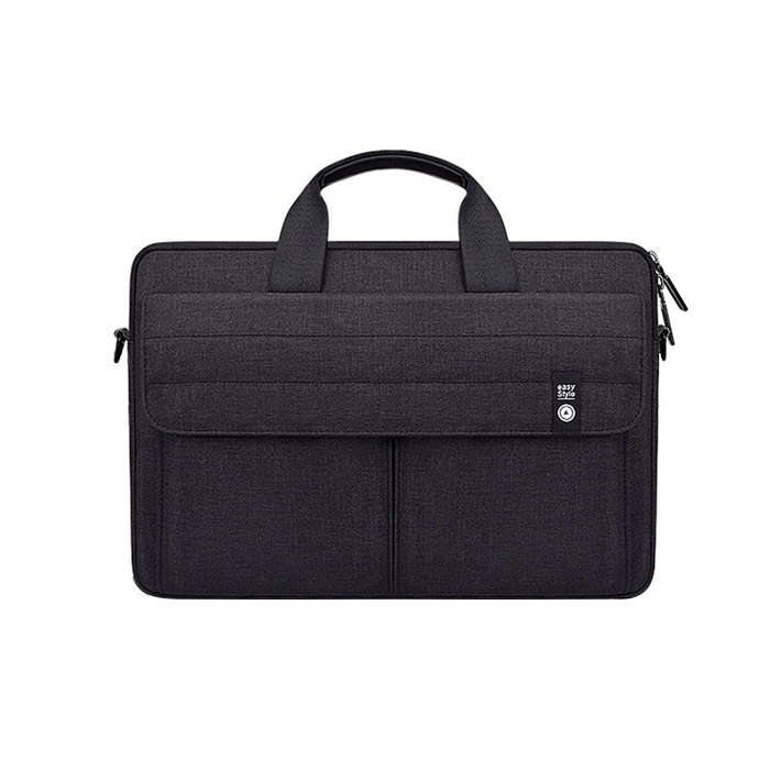 ST08 Handheld Briefcase Carrying Storage Bag with Shoulder Strap for 14.1 inch Laptop(Black)