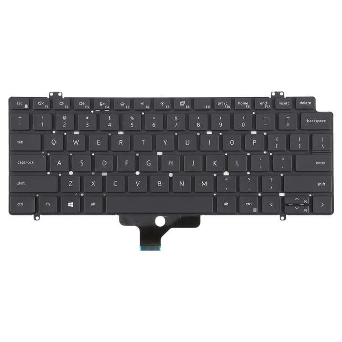 US Version Backlit Laptop Keyboard for Dell Latitude 7410 7410 2in1 P131G P119G(Black)