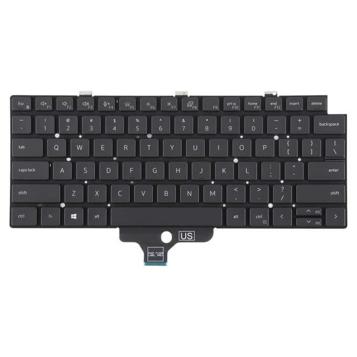 US Version Backlit Laptop Keyboard for Dell Latitude 5320 7320(Black)