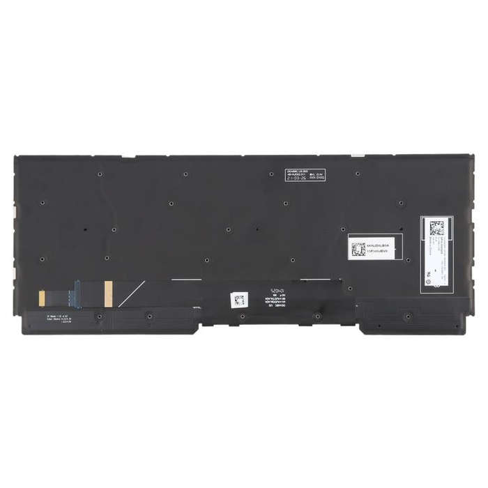 US Version Colorful Backlit Laptop Keyboard for DELL Alienware M15 R5 M15 R6 M15 R7(Black)