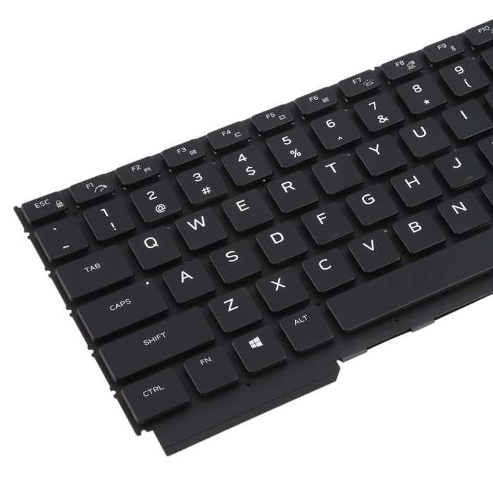 US Version Colorful Backlit Laptop Keyboard for DELL Alienware M15 R5 M15 R6 M15 R7(Black)