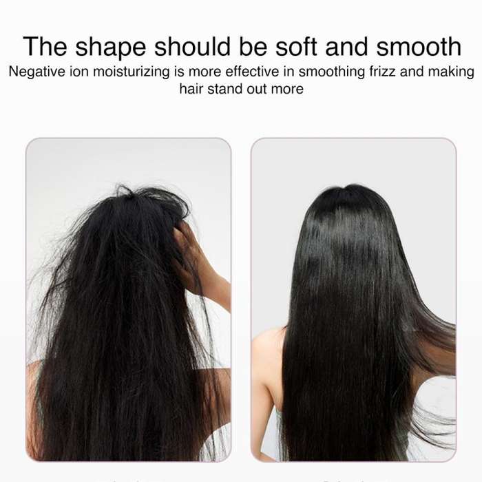 K-SKIN KD382S Negative Ion Hair Care Type-C Wireless Hair Straightening Comb(Black)