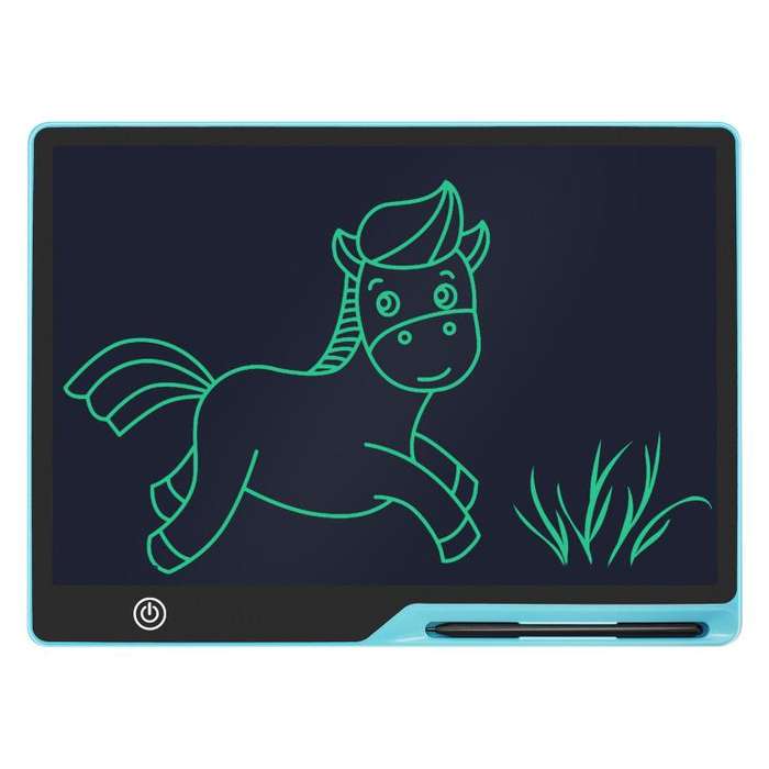 16 inch Rechargeable Children Drawing Board LCD Writing Tablet, Style:Blue / Green Writing