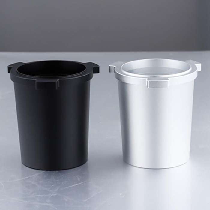 For DeLonghi 9 Series Coffee Machine Handle Dosing Cup Mug Coffee Powder Feeder(Silver)