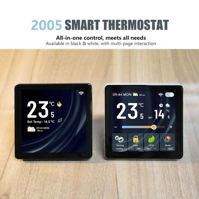 BHT-2005GCLW Boiler Heating WiFi 4 inch Screen Smart Thermostat(White)