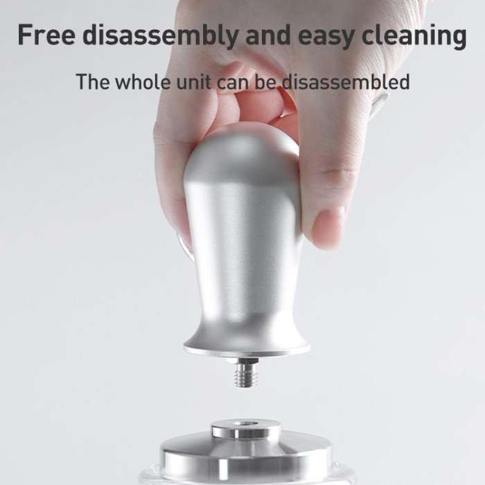 Stainless Steel Coffee Powder Hammer Pressure Powder Tampon, Size:58mm Silver