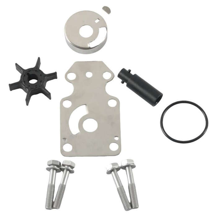 Outboard Water Pump Impeller Repair Kit for YAMAHA F6 F8 4-Stroke 68T-W0078-00(Silver + Black)