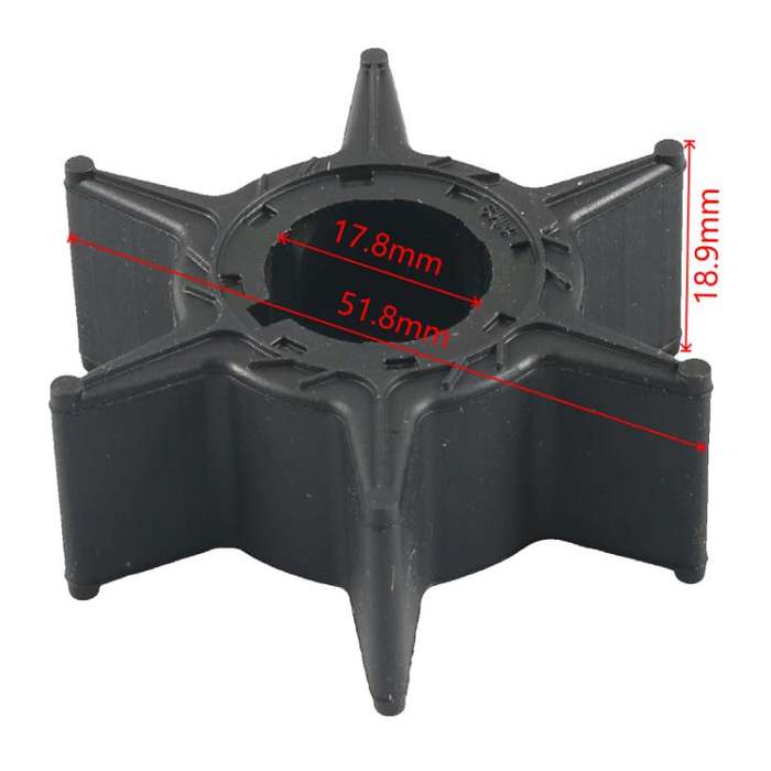 Outboard Water Pump Impeller Repair Kit for YAMAHA 60HP 6K5-W0078-01(Silver + Black)