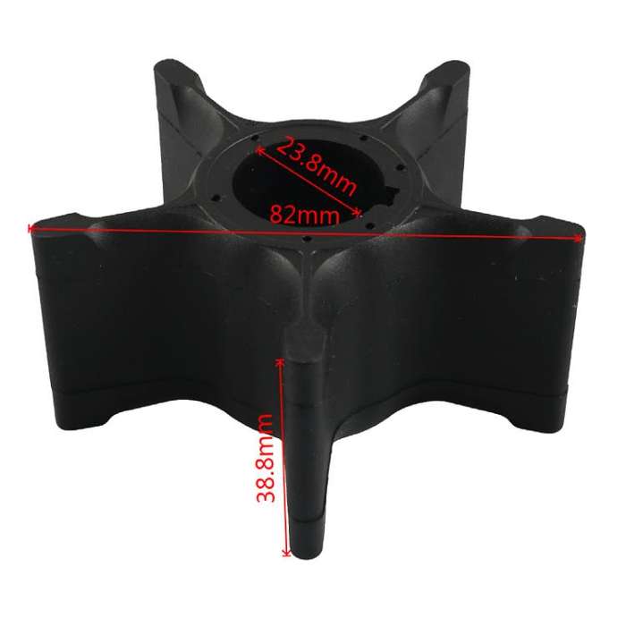 Outboard Water Pump Impeller for Suzuki 17461-93J00(Black)