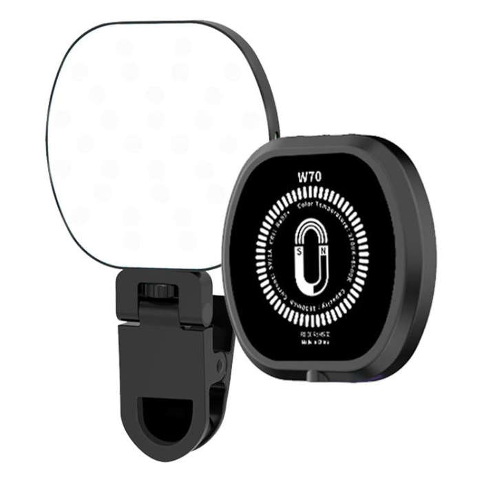 W70 Multifunctional Portable Magnetic Fill Light, Style:Three-Colors Light