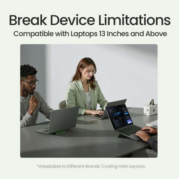 NILLKIN DualWing Adhesive Laptop Stand(Khaki)