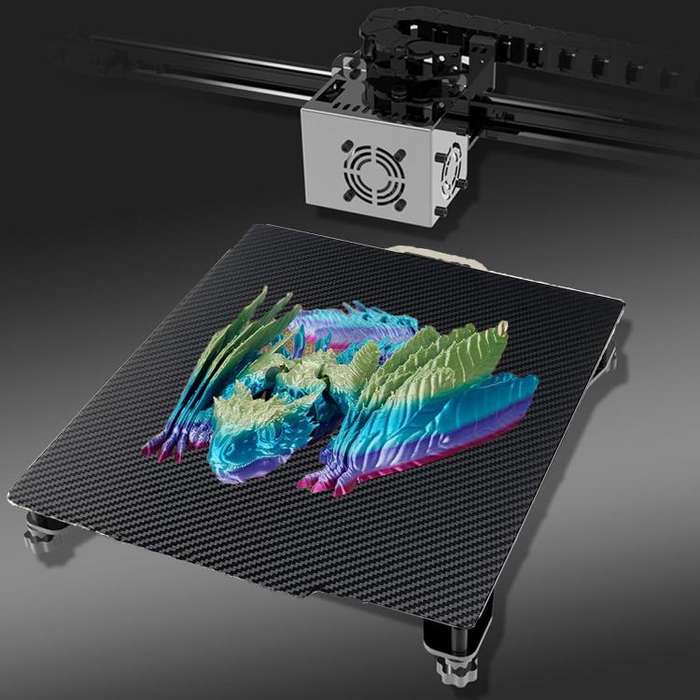 3D Printing Build Plate 257mm For Bambu Lab A1 Printer Platform, Style:PEI Coating + PET Film