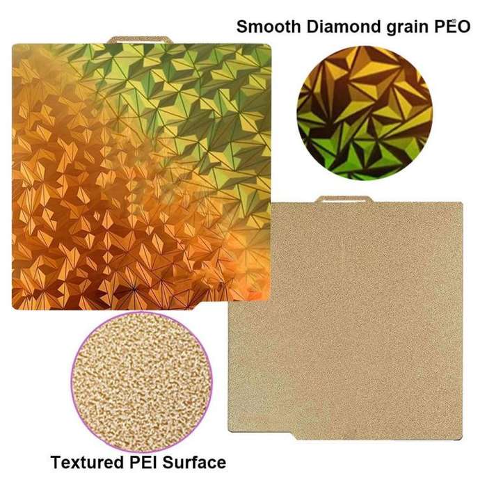 3D Printing Build Plate 257mm For Bambu Lab A1 Printer Platform, Style:PEI Coating + PEO Chameleon