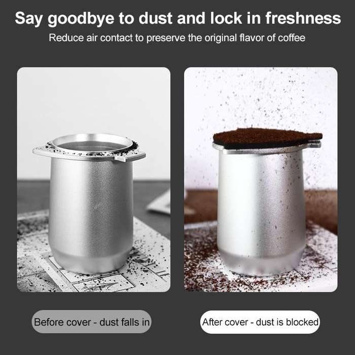 Coffee Machine Handle Dosing Cup Mug Coffee Powder Feeder with Silicone Cover For Breville 8 Seri...