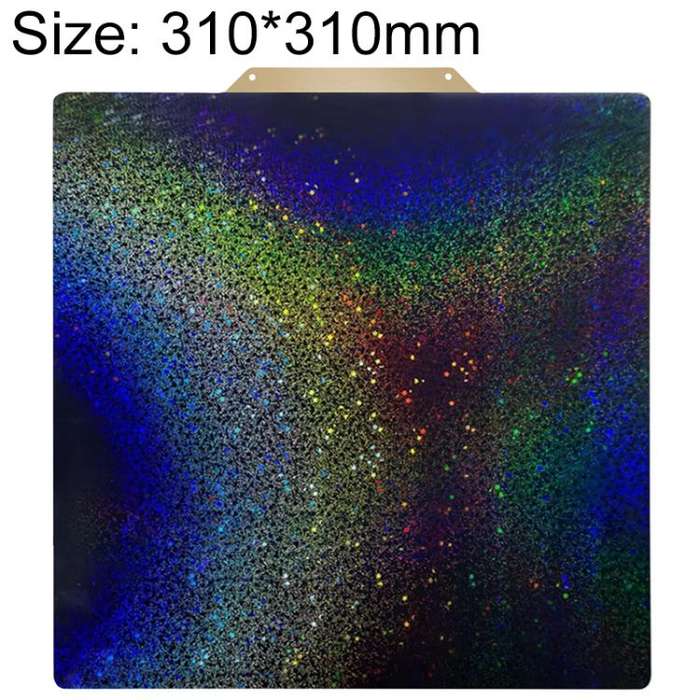 PEI Coating Smooth Starry PET Film Double-Sided 3D Printing Build Plate, Size:310x310mm