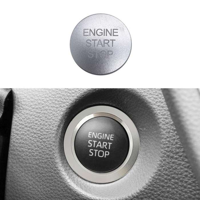 For Toyota Corolla Cross / Yaris Car One-key Start Engine Key Ignition Switch Decorative Ring Cov...