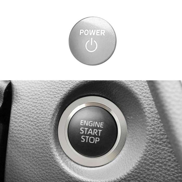 For Toyota Corolla Cross / Yaris Car One-key Start Engine Key Ignition Switch Decorative Ring Cov...