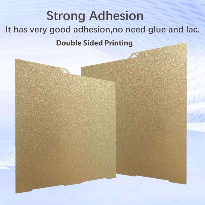 3D Printer Build Plate Spring Steel Sheet For ANYCUBIC 268x256mm, Style:Gold / PEI Coating