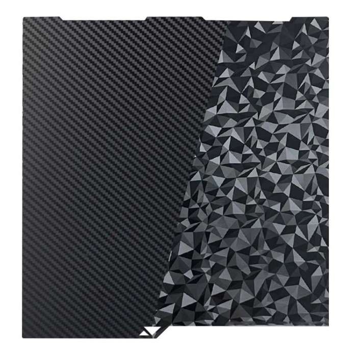 3D Printer Build Plate Spring Steel Sheet For ANYCUBIC 268x256mm, Style:PET Carbon Fiber + PEO Di...