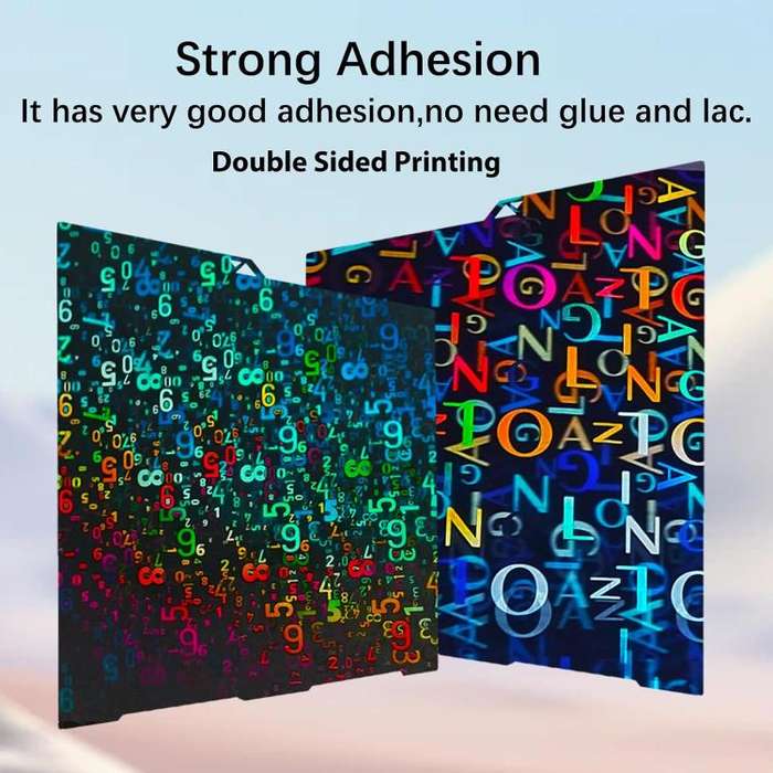 3D Printer Build Plate Spring Steel Sheet For ANYCUBIC 268x256mm, Style:Number + Letter Film