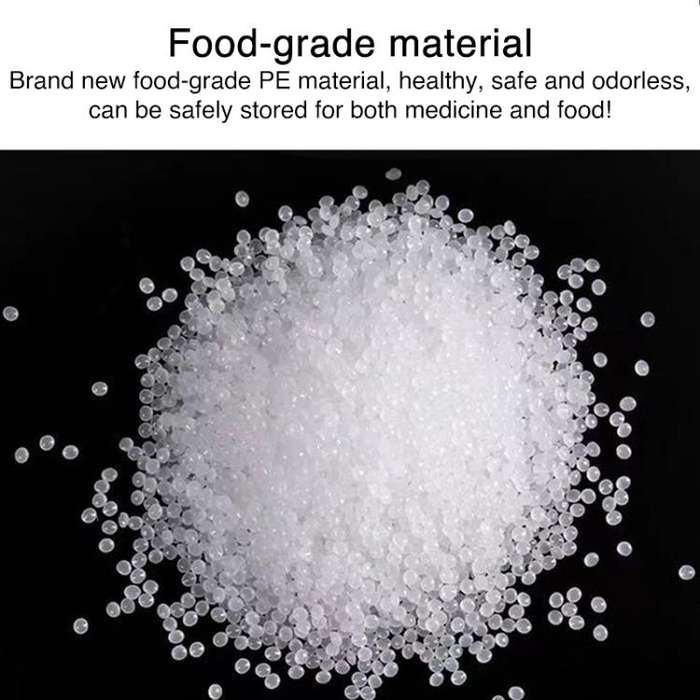 100pcs Double Layer Environmental Label Warning Printed Ziplock Bag, Size:7 x 10cm 10 Wire