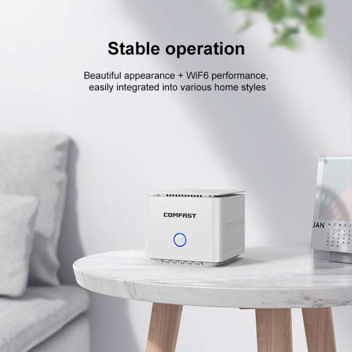 COMFAST CF-WR653AX 1500Mbps 2.4GHz / 5.8GHz Dual-Band Gigabit WiFi 6 Mesh Router, Plug:US Plug