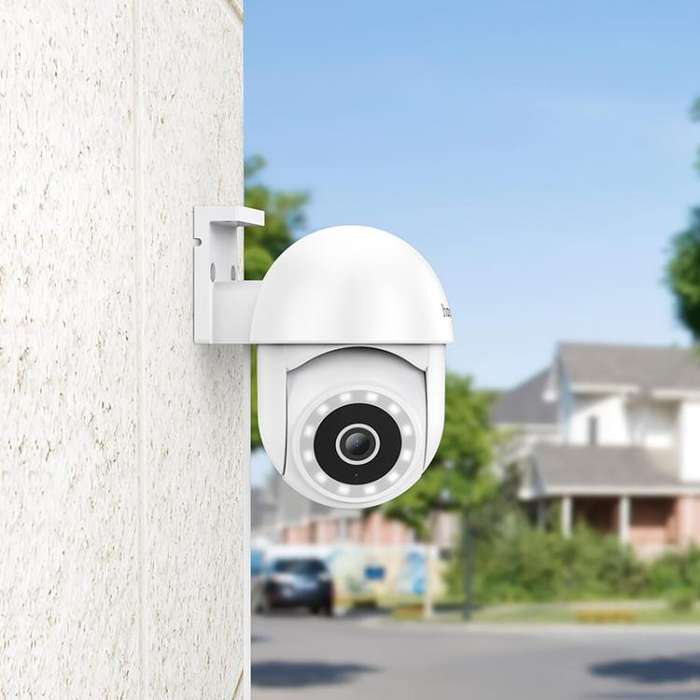 hoco D2 3MP 2.4G WiFi IP65 Outdoor PTZ HD Camera(EU Plug)